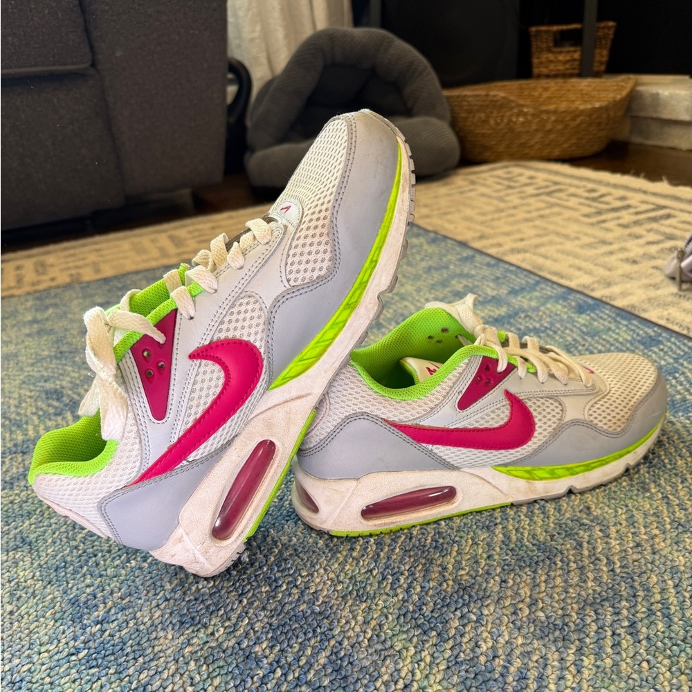 Nike pink, white and Green Sneakers